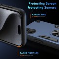 For Honor X7 Shockproof Metal Ring Holder Phone Case(Blue)