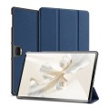 For Honor Pad 9 DUX DUCIS Domo Series Cloth Texture Magnetic Leather Tablet Case(Blue)