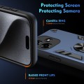 For Infinix Hot 30 Shockproof Metal Ring Holder Phone Case(Blue)