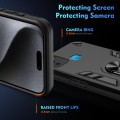 For Infinix Smart 5 Shockproof Metal Ring Holder Phone Case(Black)