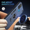 For Infinix Smart 5 Shockproof Metal Ring Holder Phone Case(Blue)