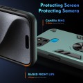 For Infinix Smart 6 Shockproof Metal Ring Holder Phone Case(Green)
