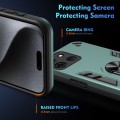 For Infinix Smart 7 Shockproof Metal Ring Holder Phone Case(Green)