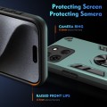 For Infinix Smart 7 India Shockproof Metal Ring Holder Phone Case(Green)