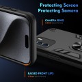 For Infinix Zero 5G 2023 Shockproof Metal Ring Holder Phone Case(Black)