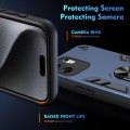 For Infinix Zero 30 4G Shockproof Metal Ring Holder Phone Case(Blue)