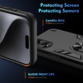 For OPPO A78 4G Shockproof Metal Ring Holder Phone Case(Black)