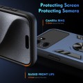 For OPPO K10 Shockproof Metal Ring Holder Phone Case(Blue)