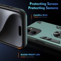 For Realme C33 Shockproof Metal Ring Holder Phone Case(Green)