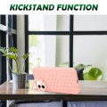 For iPhone 11 Honeycomb Radiating Lens Holder TPU Phone Case(Pink)