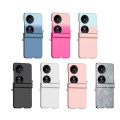 For Huawei Pocket 2 Three Parts Gradient Color Skin Feel PC Full Coverage Shockproof Phone Case(Blac