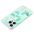 For iPhone 15 Pro Max Colorful Painting Pattern TPU Phone Case(Butterflies)