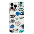 For iPhone 15 Pro Colorful Painting Pattern TPU Phone Case(Eye Monster)