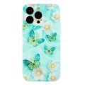 For iPhone 14 Pro Colorful Painting Pattern TPU Phone Case(Butterflies)