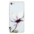 For iPhone SE 2022 / 2020 / 8 / 7 Colorful Painting Pattern TPU Phone Case(White Flowers)