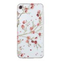 For iPhone SE 2022 / 2020 / 8 / 7 Colorful Painting Pattern TPU Phone Case(Red Flowers)