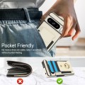 For Google Pixel 8 Elastic Card Bag Ring Holder Phone Case(White)