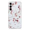 For Samsung Galaxy A35 Colorful Painting Pattern TPU Phone Case(Red Flowers)