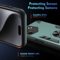 For Tecno Camon 20 Pro 5G Shockproof Metal Ring Holder Phone Case(Green)