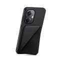 For OPPO K11 / OnePlus Nord CE 3 5G D04 Calf Texture Dual Card Slot Holder Phone Case(Black)