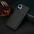 For OPPO Reno10 5G/Reno10 Pro 5G Global D04 Calf Texture Dual Card Slot Holder Phone Case(Black)