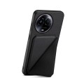 For Realme 11 5G Global / 11x / Narzo 60x D04 Calf Texture Dual Card Slot Holder Phone Case(Black)