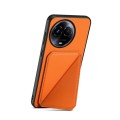 For Realme 11 5G Global / 11x / Narzo 60x D04 Calf Texture Dual Card Slot Holder Phone Case(Orange)