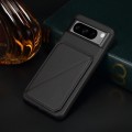 For Google Pixel 8 Pro D04 Calf Texture Dual Card Slot Holder Phone Case(Black)