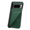 For Google Pixel 8 Pro D04 Calf Texture Dual Card Slot Holder Phone Case(Green)