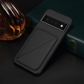 For Google Pixel 6 Pro D04 Calf Texture Dual Card Slot Holder Phone Case(Black)