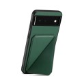 For Google Pixel 6 D04 Calf Texture Dual Card Slot Holder Phone Case(Green)