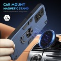 For Xiaomi Redmi 10 Shockproof Metal Ring Holder Phone Case(Blue)