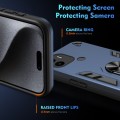 For Xiaomi Redmi A1+ Shockproof Metal Ring Holder Phone Case(Blue)