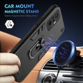 For Xiaomi Redmi Note 10 Pro 4G Shockproof Metal Ring Holder Phone Case(Black)
