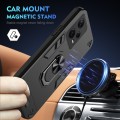 For Xiaomi Redmi Note 12 Pro+ Shockproof Metal Ring Holder Phone Case(Black)