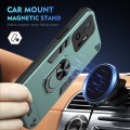 For Xiaomi 11T Shockproof Metal Ring Holder Phone Case(Green)