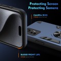 For Xiaomi 12 Lite Shockproof Metal Ring Holder Phone Case(Blue)