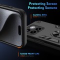 For Xiaomi 14 Shockproof Metal Ring Holder Phone Case(Black)