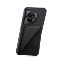 For OnePlus Ace 2 Pro D04 Calf Texture Dual Card Slot Holder Phone Case(Black)