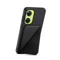 For OnePlus Nord CE 3 Lite D04 Calf Texture Dual Card Slot Holder Phone Case(Black)