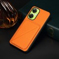 For OnePlus Nord CE 3 Lite D04 Calf Texture Dual Card Slot Holder Phone Case(Orange)