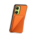 For OnePlus Nord CE 3 Lite D04 Calf Texture Dual Card Slot Holder Phone Case(Orange)