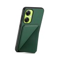 For OnePlus Nord CE 3 Lite D04 Calf Texture Dual Card Slot Holder Phone Case(Green)
