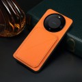 For Huawei Mate 60 Pro / Mate 60 Pro+ D04 Calf Texture Dual Card Slot Holder Phone Case(Orange)