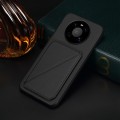 For Huawei Mate 40 D04 Calf Texture Dual Card Slot Holder Phone Case(Black)