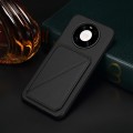 For Huawei Mate 40 Pro D04 Calf Texture Dual Card Slot Holder Phone Case(Black)