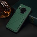 For Huawei Mate 30 Pro D04 Calf Texture Dual Card Slot Holder Phone Case(Green)