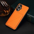 For Huawei nova 11 Pro / nova 11 Ultra D04 Calf Texture Dual Card Slot Holder Phone Case(Orange)