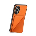 For Huawei nova 11 Pro / nova 11 Ultra D04 Calf Texture Dual Card Slot Holder Phone Case(Orange)