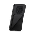 For Honor Magic6 5G D04 Calf Texture Dual Card Slot Holder Phone Case(Black)